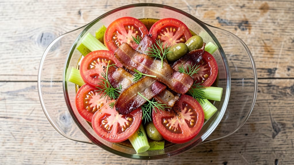 Bloody Mary Tomato Salad Recipe: Spicy Celery Crunch With Tangy Vodka Dressing