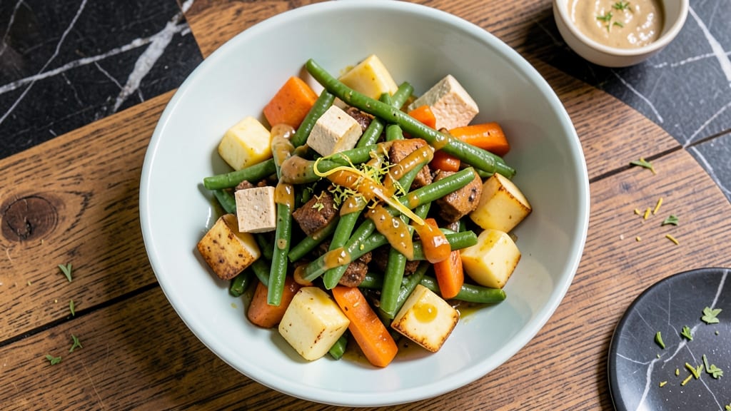 Boiled Vegetable Salad Recipe: Crisp-Topped Creamy Herb Delight
