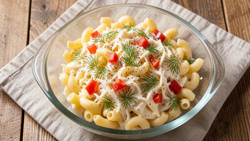 Macaroni Salad Recipe Without Celery: Bold Herb & Cheese Bliss in 20 Minutes