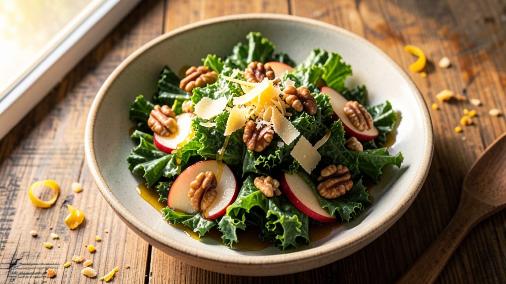 Bobby Flay's Kale Salad Recipe: Crispy Bacon Bits and Tangy Vinaigrette Magic