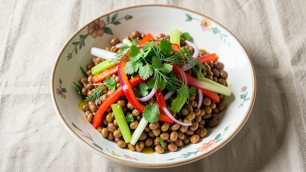 Barley Bean Salad Recipe: Crunchy Nutty Bites with Tangy Herb Zing