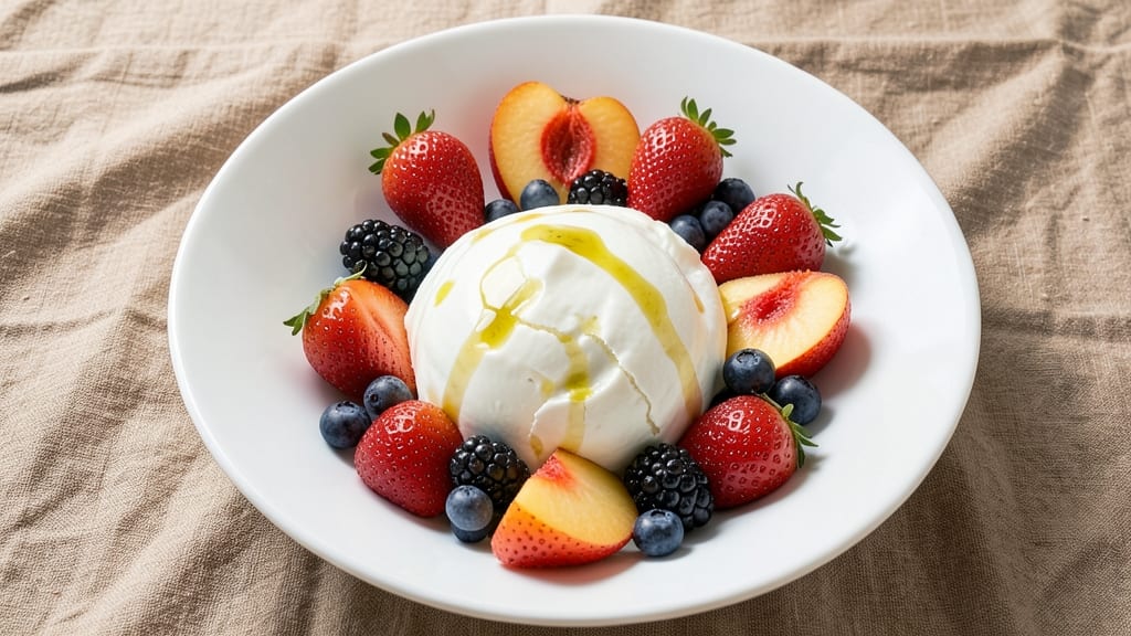 Burrata and Fruit Salad Recipe: Creamy Cheese Meets Summer Sweetness
