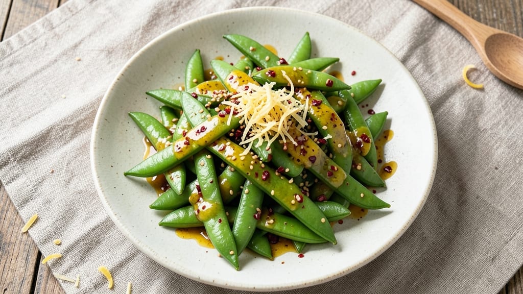 Asian Sugar Snap Peas Salad Recipe: Crunchy Sesame-Ginger Dressing Magic