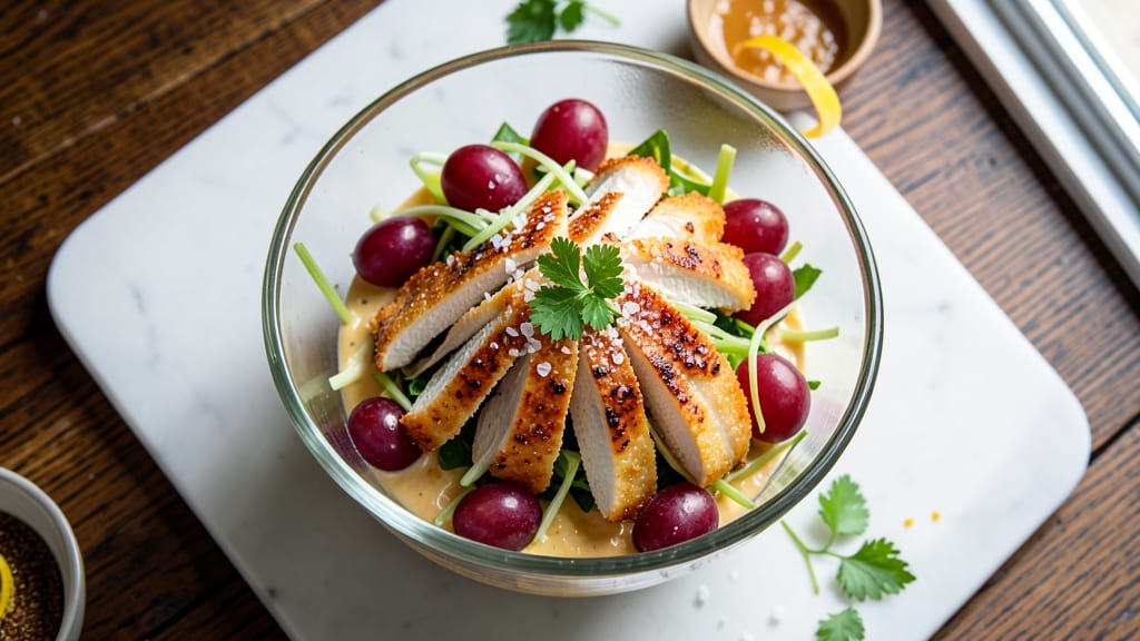 Beau Monde Salad Recipe: Celery Crown Crispness Meets Warm Spiced Rum Dressing