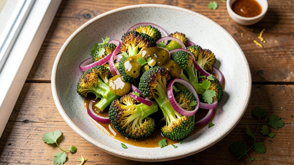 Broccoli and Red Onion Salad Recipe: Bright Peppery Crunch With Lemon-Herb Zing
