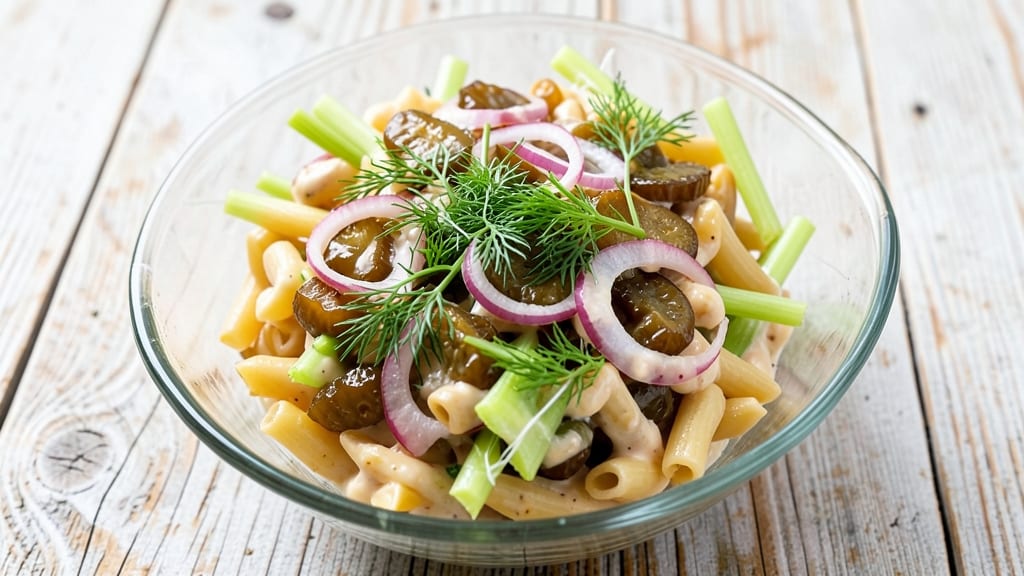 Dill Pickle Pasta Salad Recipe Pioneer Woman: Zesty Dill and Crunchy Pickle Bite Every Forkful