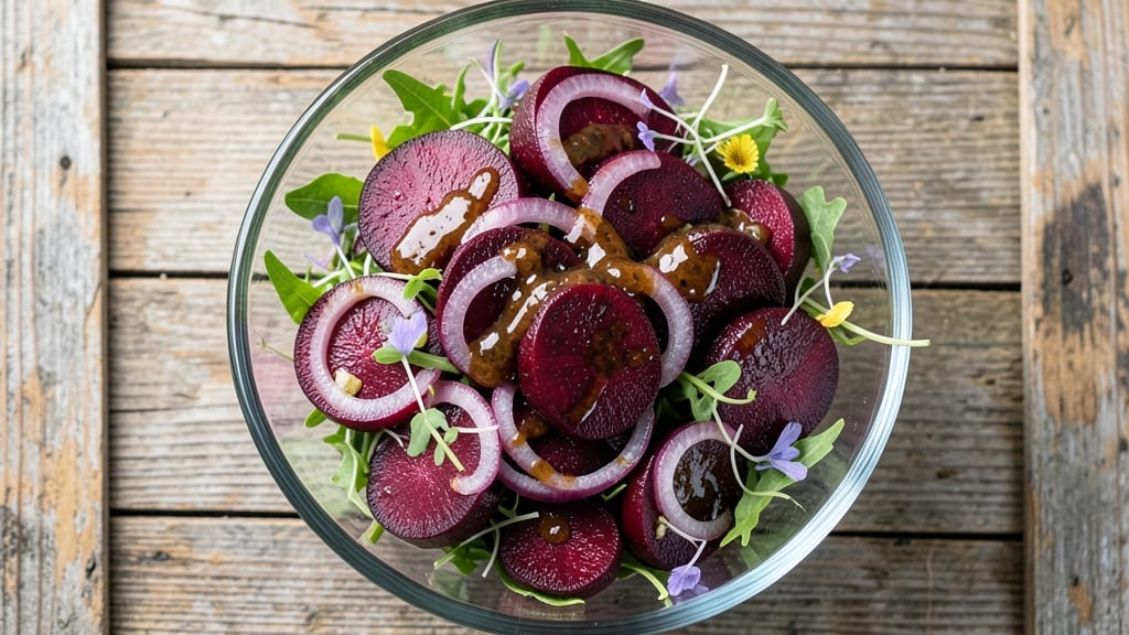 Beet and Red Onion Salad Recipe: Earthy Sweetness With Crisp Vinegar Bite