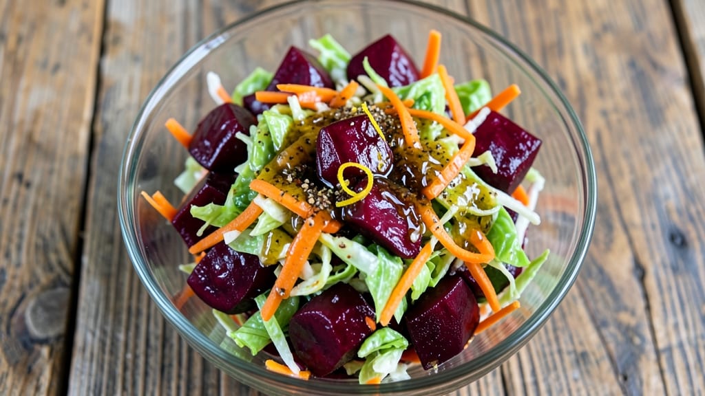 Beet and Coleslaw Salad Recipe: Earthy Sweetness Meets Crispy Cabbage Crunch