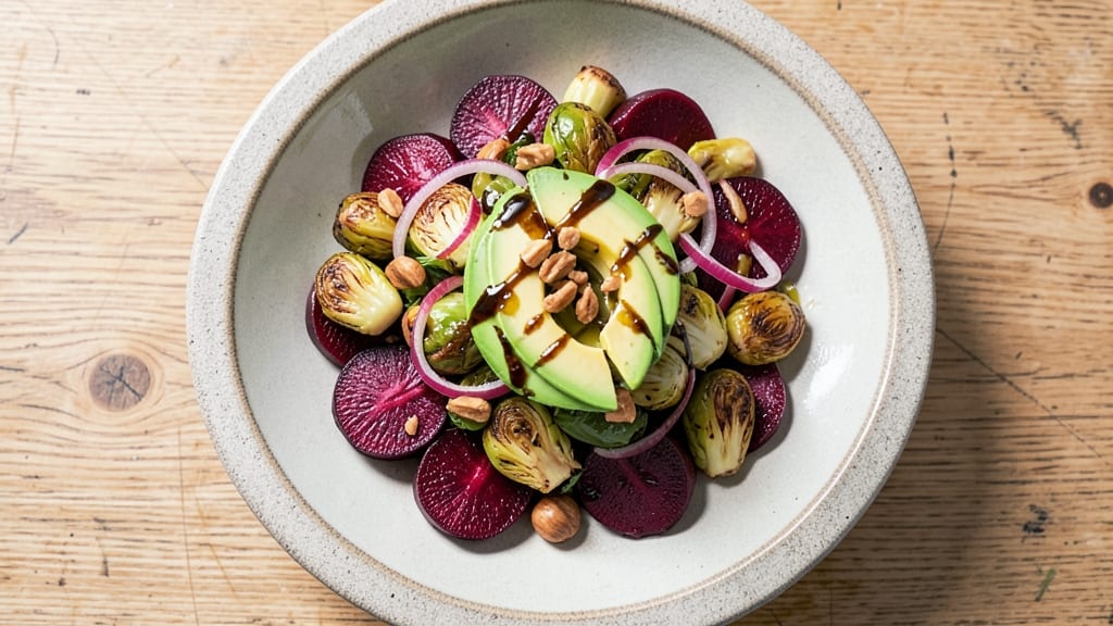 Brussels Sprouts and Beet Salad Recipe: Earthy Sweetness With Crispy Edges
