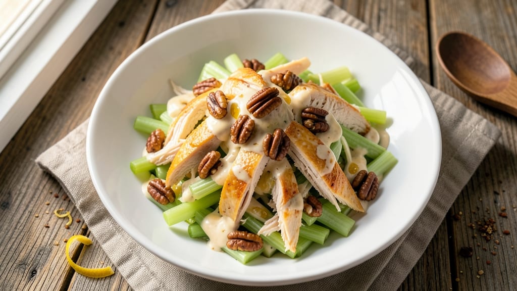 Chicken Salad Recipe with Walnuts and Celery: Crunchy Nutty Bites and Fresh Herb Zing
