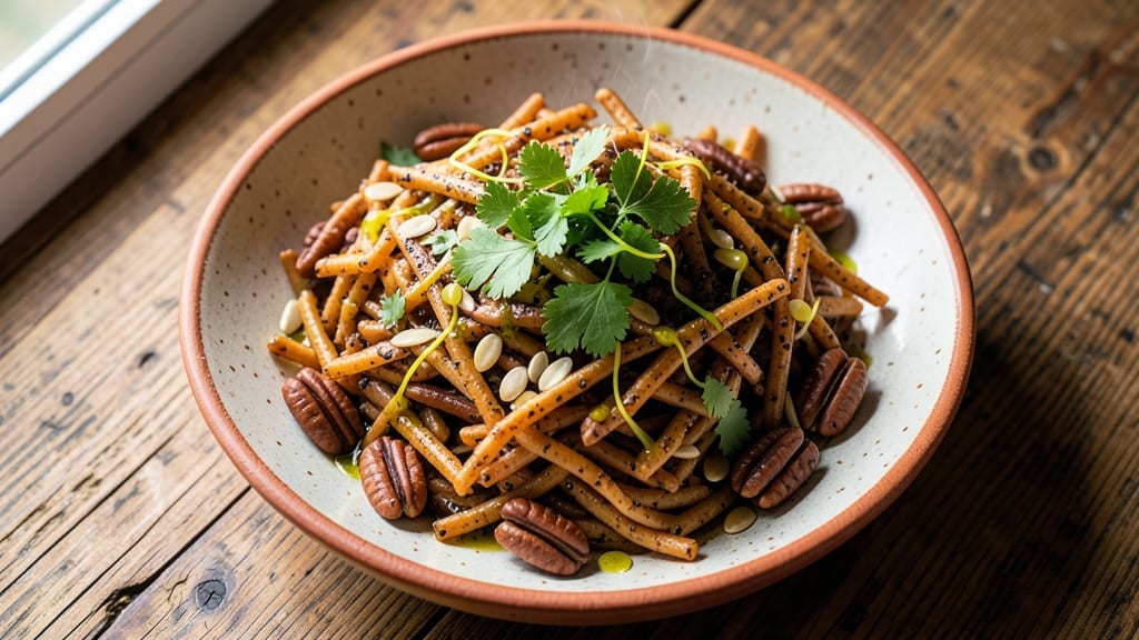 Bird Seed Pasta Salad Recipe: No-Mayo Creaminess With Toasted Nut Crunch