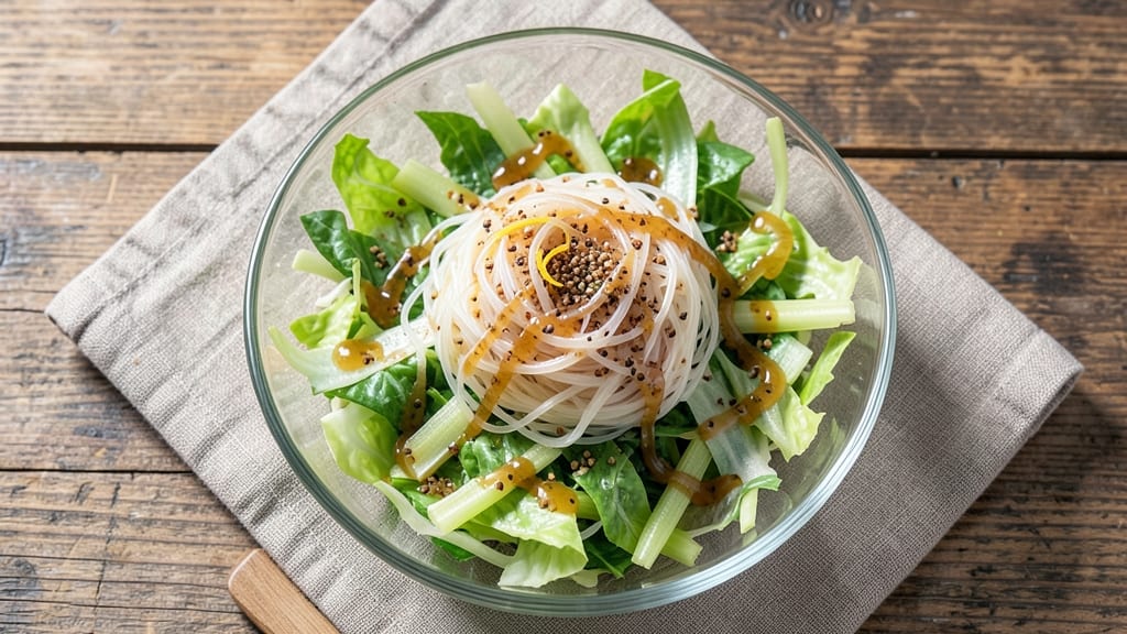 Cabbage Noodle Salad Recipe: Crunchy Celery Crown Over Creamy Mustard Dressing Bliss