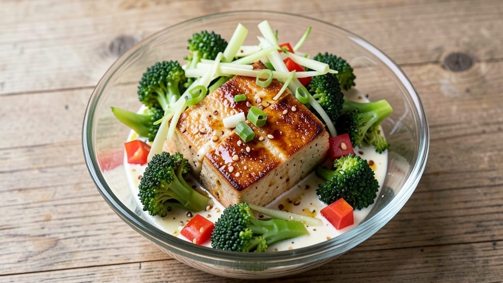 Broccoli Tofu Salad Recipe: Crunchy Celery Crown Meets Umami-Packed Tofu