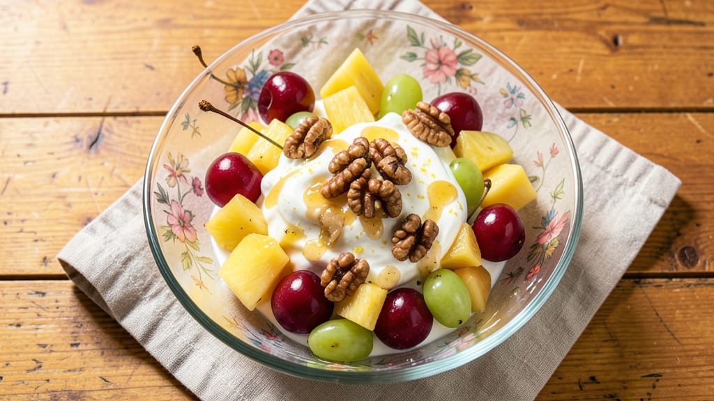 Canned Fruit Cocktail Salad Recipe: Sweet-Tart Crunch With Creamy Dressing
