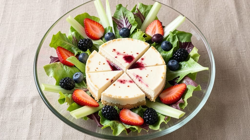 Berry Cheesecake Salad Recipe: Crunchy Celery Crown Over Creamy Berry Bliss