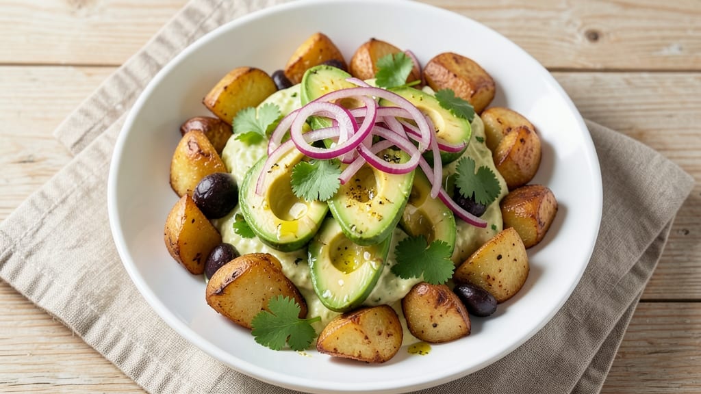 Avocado Potato Salad Recipe: Creamy Avocado Twist on Classic Crunch
