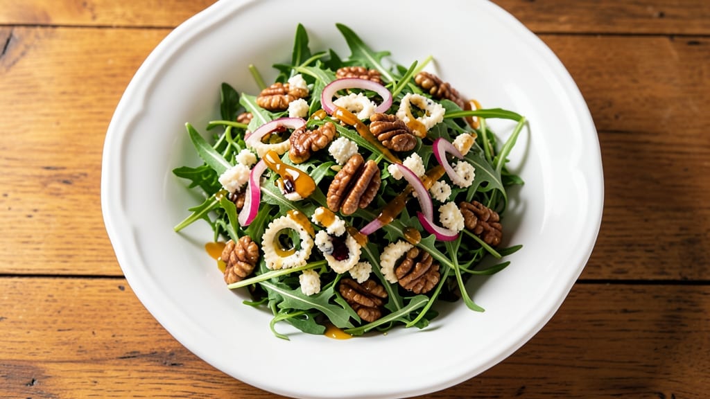 Blue Cheese and Walnut Salad Recipe: Crunchy Nutty Bites with Tangy Blue Cheese Zing