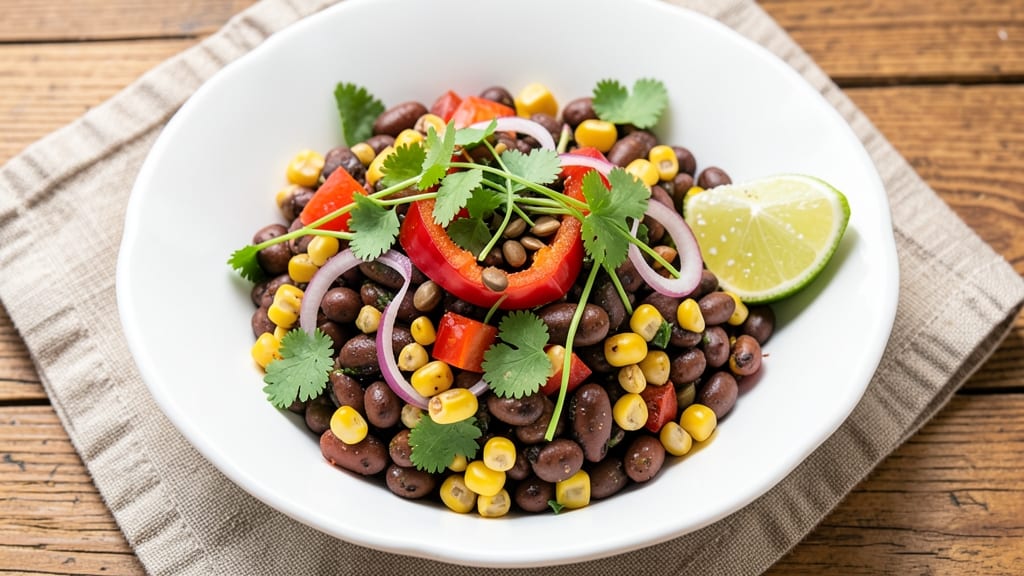 Black Bean Corn Salsa Salad Recipe: Zesty Lime and Cilantro Brightness