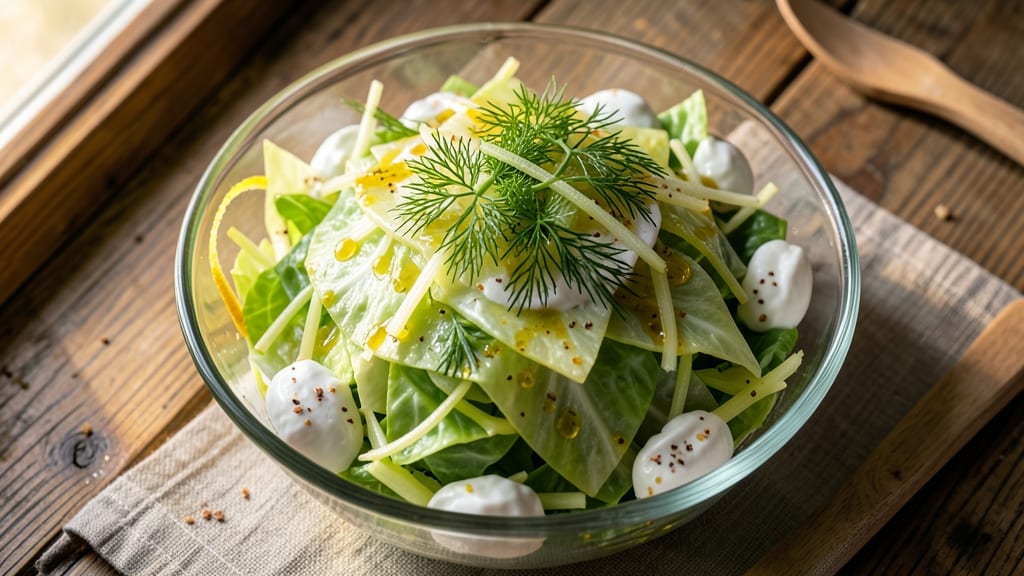 Armenian Cabbage Salad Recipe: Crisp Celery Crown Over Zesty Lemon-Dill Dressing