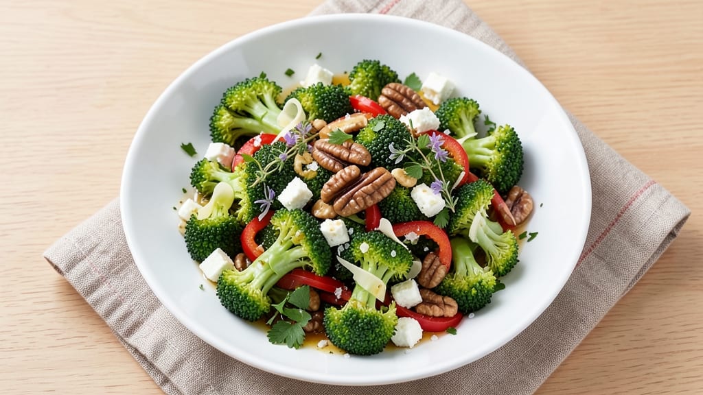 Broccoli and Walnut Salad Recipe: Crunchy Nutty Bite with Tangy Dressing Magic
