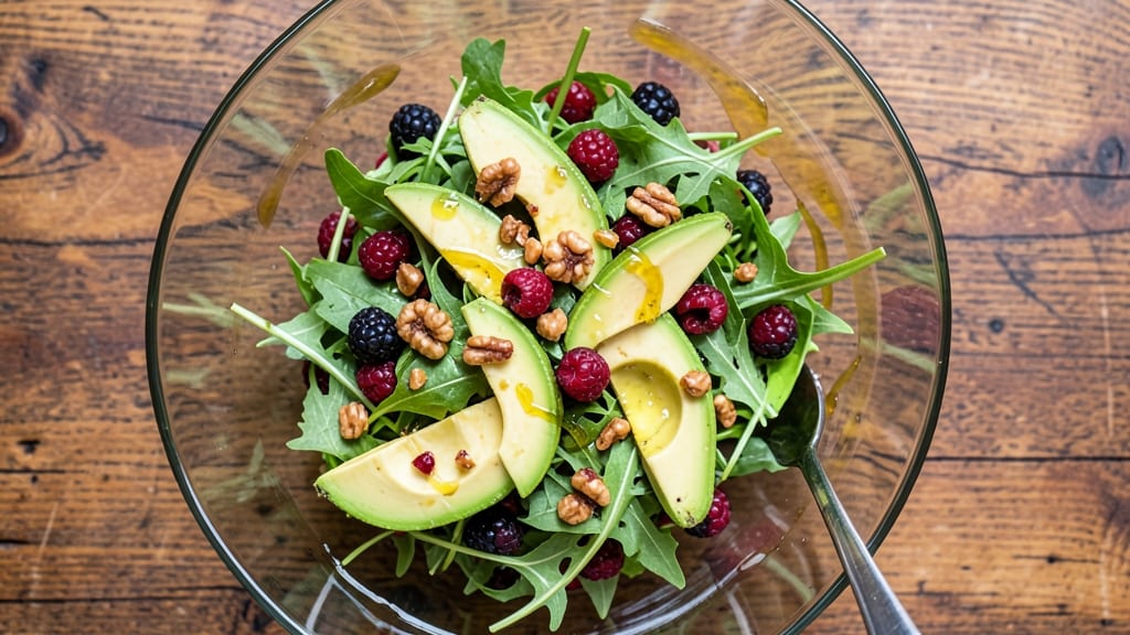 Blackberry Avocado Arugula Salad Recipe: Sweet-Tart Balance With Crispy Edges