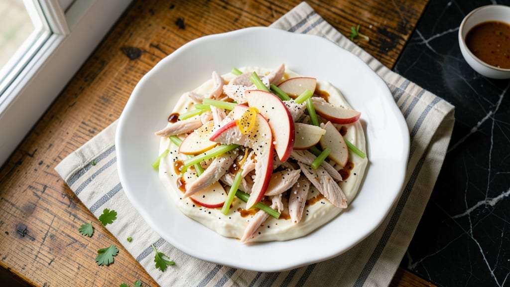 California Pizza Kitchen Chicken Salad Recipe: Spiced Rum Cream Cheese Twist
