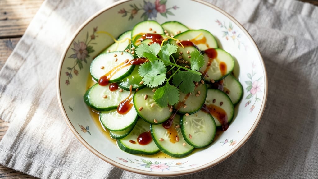 Asian Cucumber Salad Recipe With Chili Oil: Cool Crunch Meets Fiery Heat Balance
