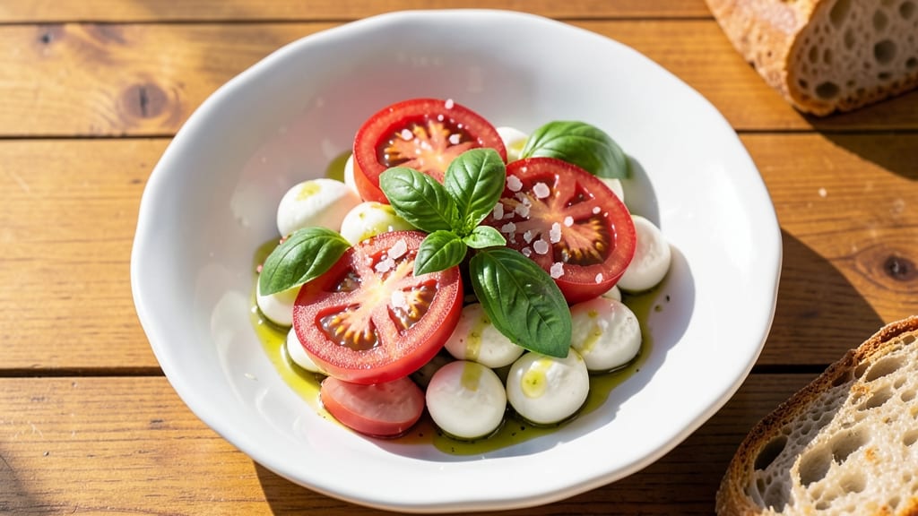 Authentic Italian Caprese Salad Recipe: Fresh Mozzarella, Tomato, and Basil Brilliance
