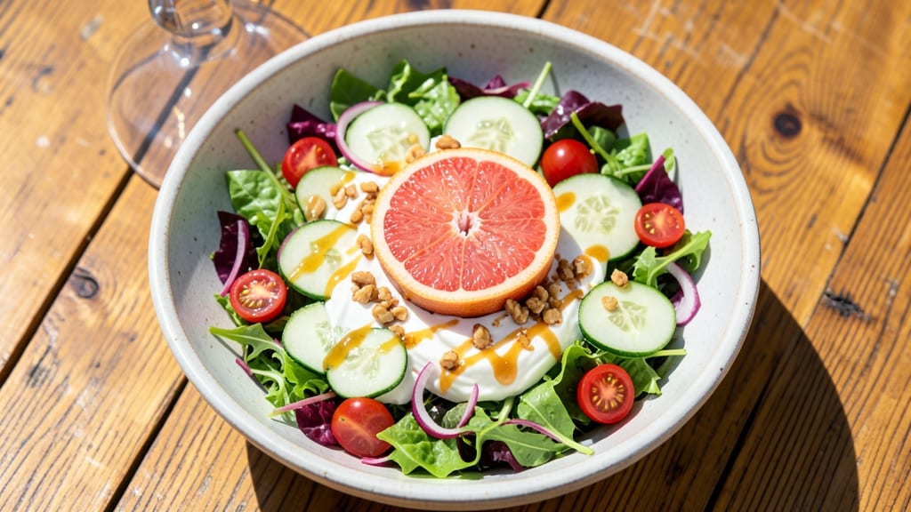 Beach Salad Recipe: Citrus-Kissed Crunch With Creamy Herb Bliss