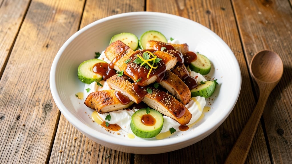 Buffalo Chicken Salad Recipe Keto: Crispy Celery Crown Over Creamy Avocado Base