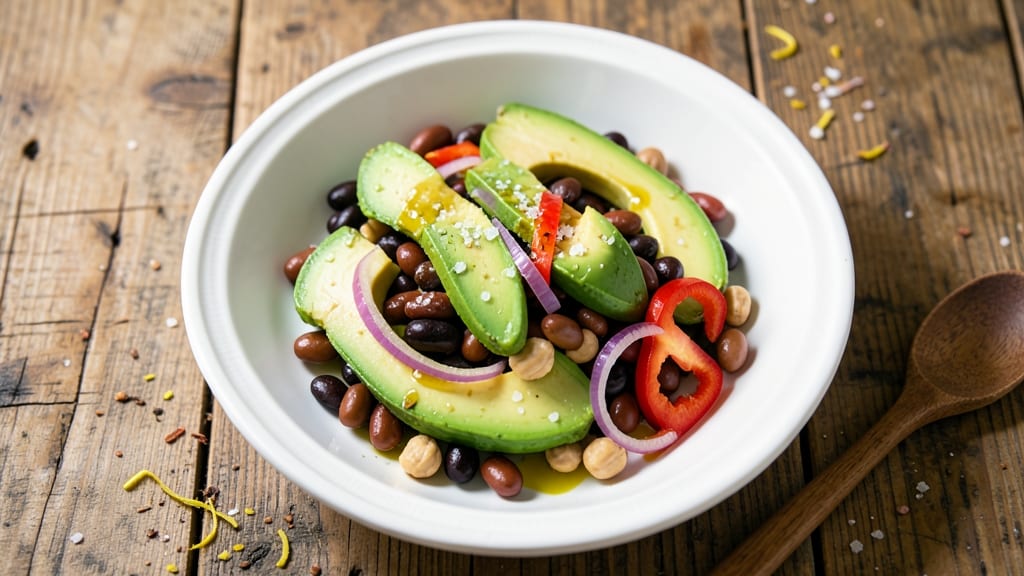 Avocado and Three Bean Salad Recipe: Bright, Zesty Lunch in 15 Minutes