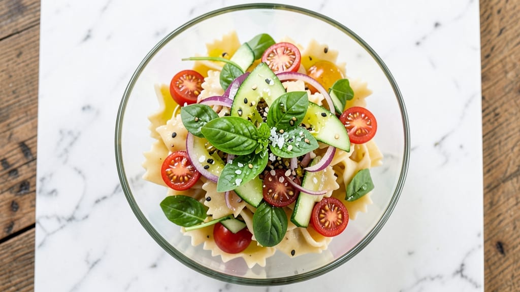 Basil Bowtie Pasta Salad Recipe: Bright Herb-Packed Freshness in Minutes