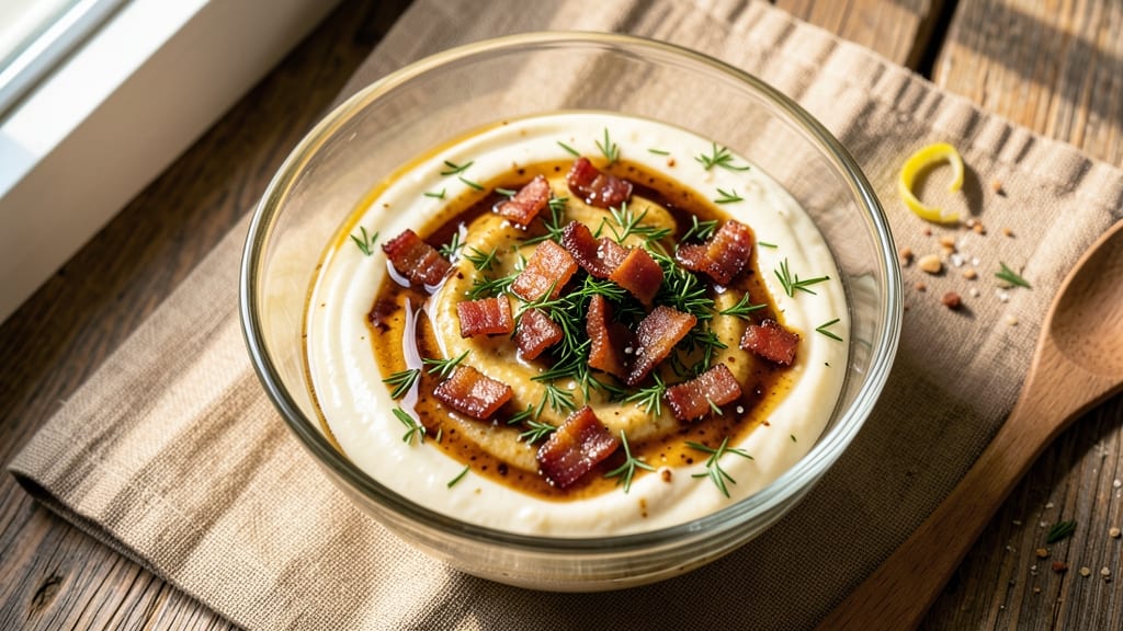 Broccoli Bacon Salad Dressing Recipe: Smoky Bacon Vinaigrette With Herby Depth