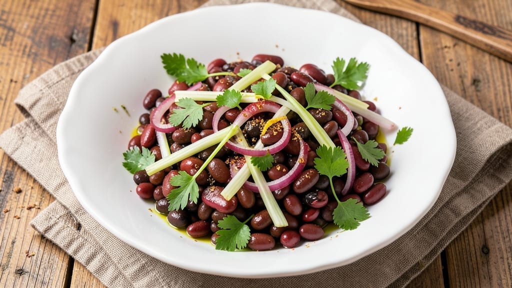 Bean Medley Salad Recipe: Herb-Infused Freshness With Crunchy Celery Crown