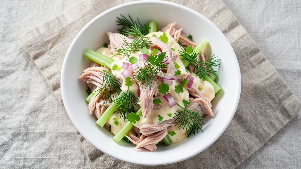 Betty Crocker's Tuna Salad Recipe: Crisp Celery Crown Over Creamy Herb Bliss