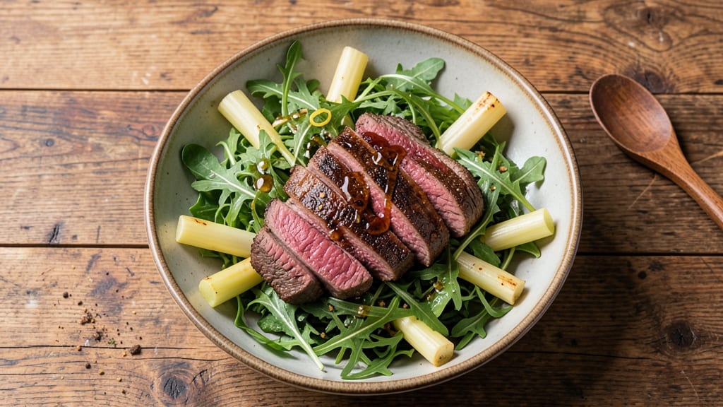 Best Steak Salad Recipe Ever: Charred Ribeye Over Crispy Celery Crowns