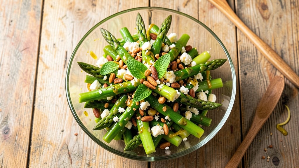 Asparagus Feta Salad Recipe: Crisp-Topped Freshness with Lemon-Zesty Kick