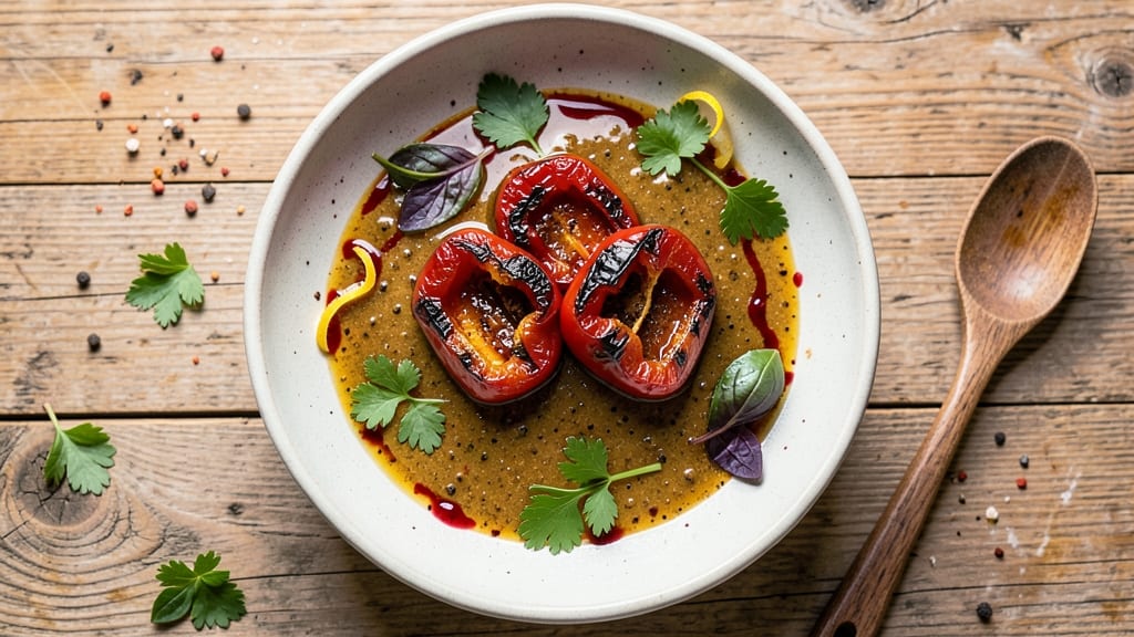 Bell Pepper Salad Dressing Recipe: Bright Herb-Vinaigrette With Crunchy Celery Crown