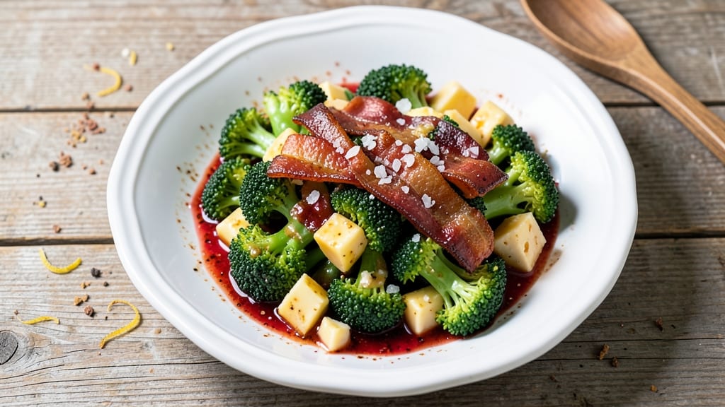 Broccoli Bacon Cheddar Salad Recipe: Crispy Bacon Bites and Melty Cheese Harmony
