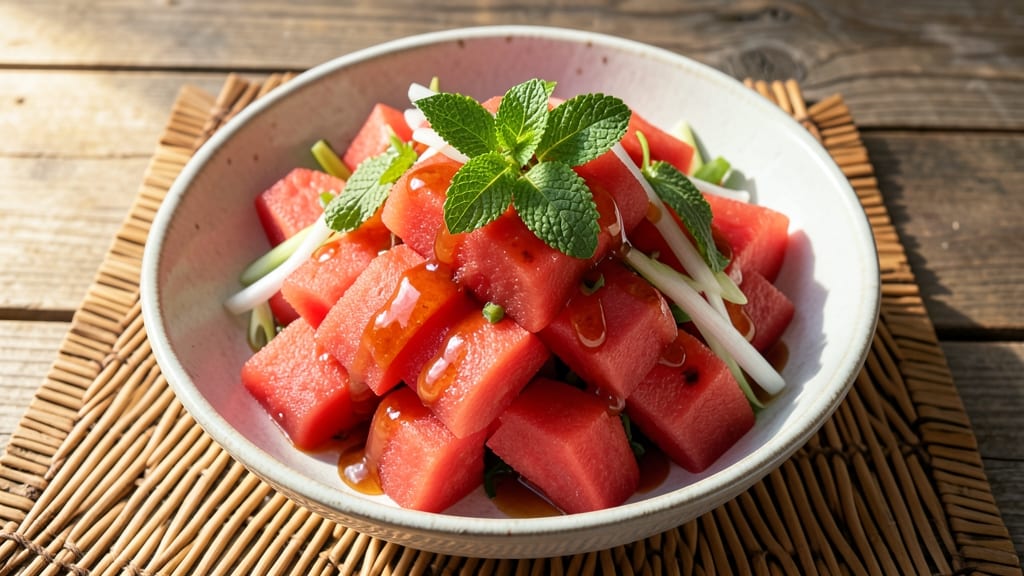 Asian Watermelon Salad Recipe: Refreshing Spice and Sweetness Balance