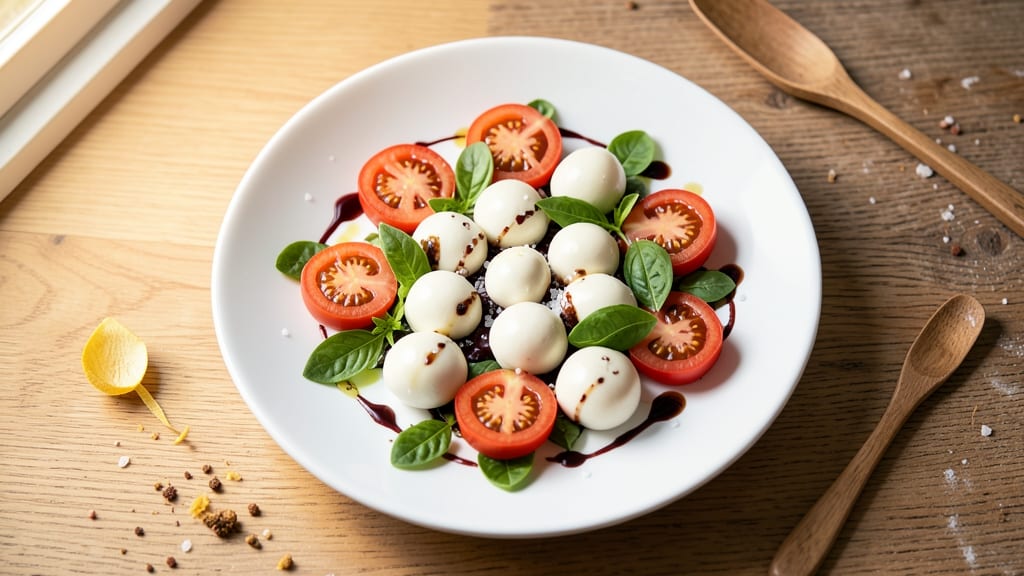 Caprese Salad Recipe With Mozzarella Balls: Fresh Tomato and Basil Bites in Minutes