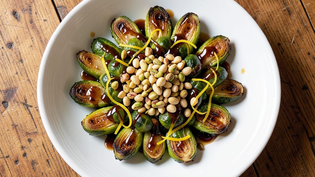 Brussels Sprouts Pistachio Salad Recipe: Crispy Roasted Bites with Nutty Crunch