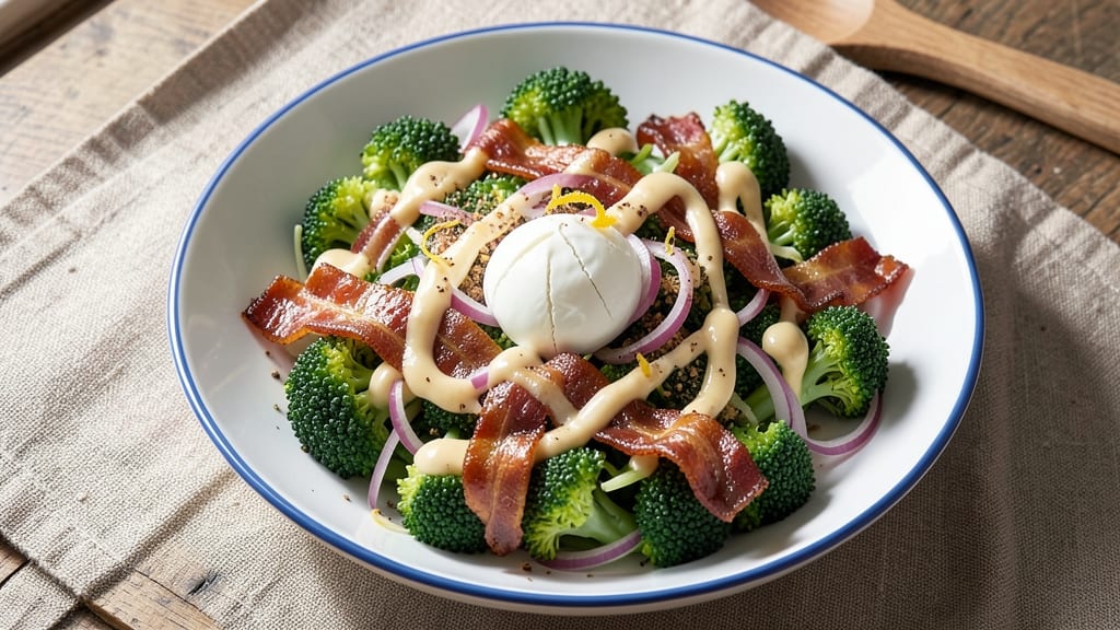 Broccoli Madness Salad Recipe: Creamy Ranch Crunch With Warm Bacon Bits