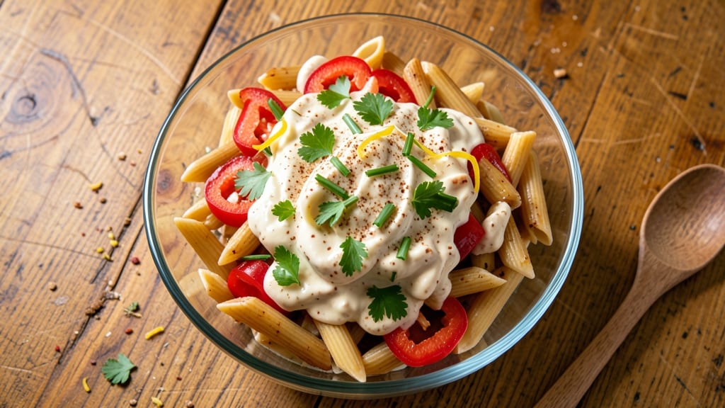 Bulk Pasta Salad Recipe: Crowd-Pleasing Crunch and Cream Cheese Harmony