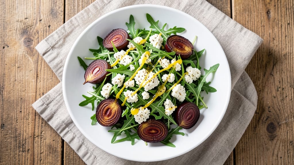 Beet Goat Cheese Arugula Salad Recipe: Earthy Sweetness Meets Tangy Freshness