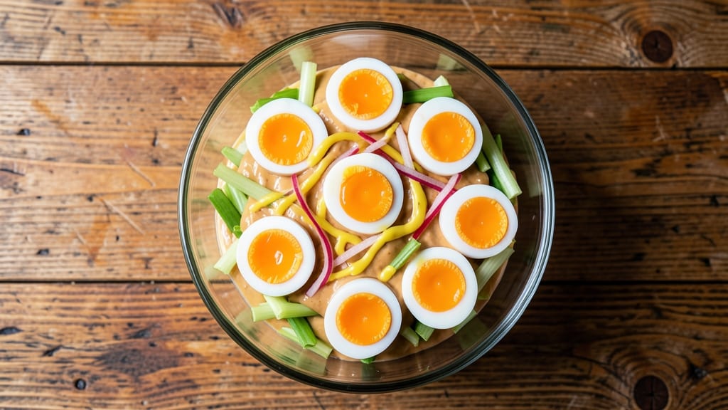 Bomb Egg Salad Recipe: Bold Mustard Kick and Crisp Celery Bites