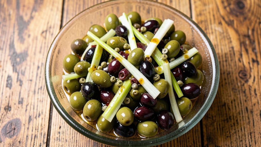 Authentic Muffuletta Olive Salad Recipe: New Orleans-Style Layered Crunch