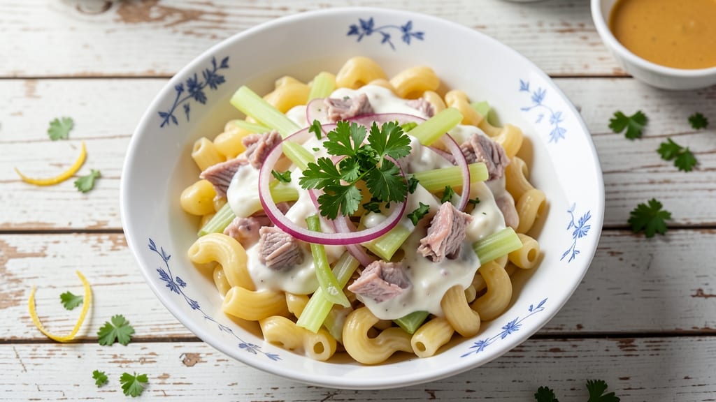 Best Ever Tuna Macaroni Salad Recipe: Cool Creamy Crunch for Potluck Fame