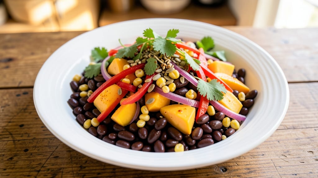 Black Bean Corn Mango Salad Recipe: Tropical Crunch With Zesty Lime Dressing