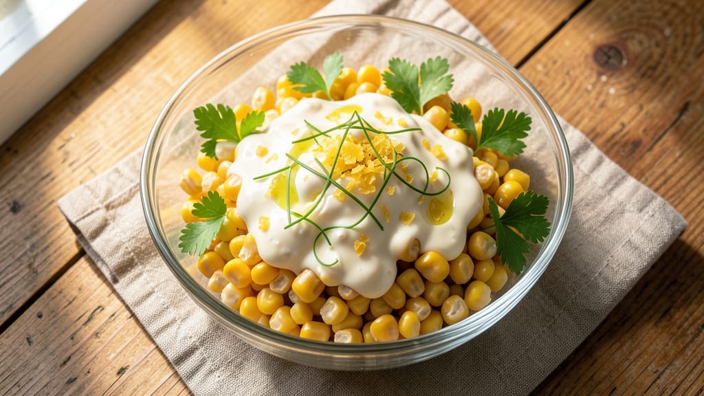 Corn Salad Recipe With Mayo And Sour Cream: Creamy Crunch That Stays Fresh All Day